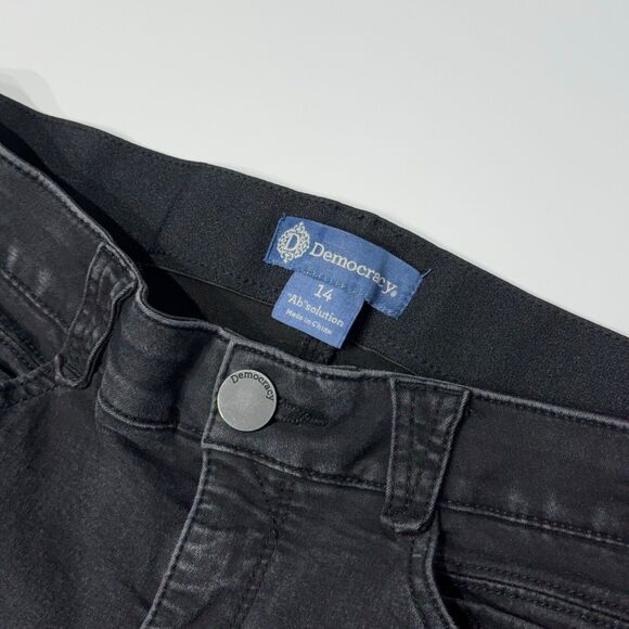 Democracy Ab Solution Black Skinny Stretch Ankle Jeans Women’s Size 14 (J2) - Picture 7 of 12